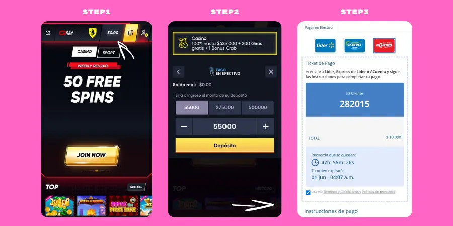 Cómo hacer un depósito con Paysafecard en el casino