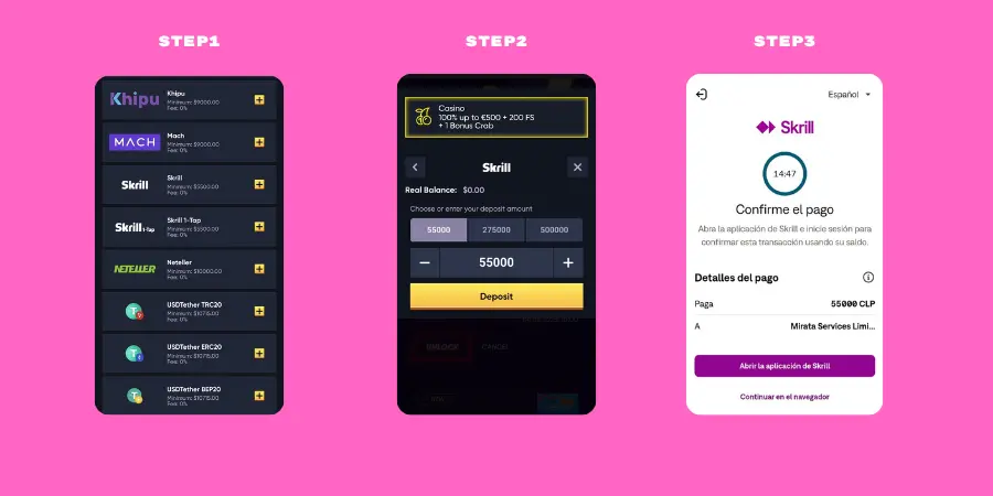 How to Make Deposit with Skrill